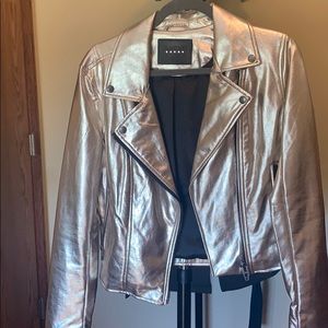 BlankNYC Gold Metallic Moro Jacket